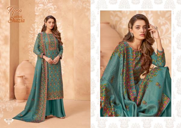 Fyra Shazia Designer Pashmina Digital Printed Salwar